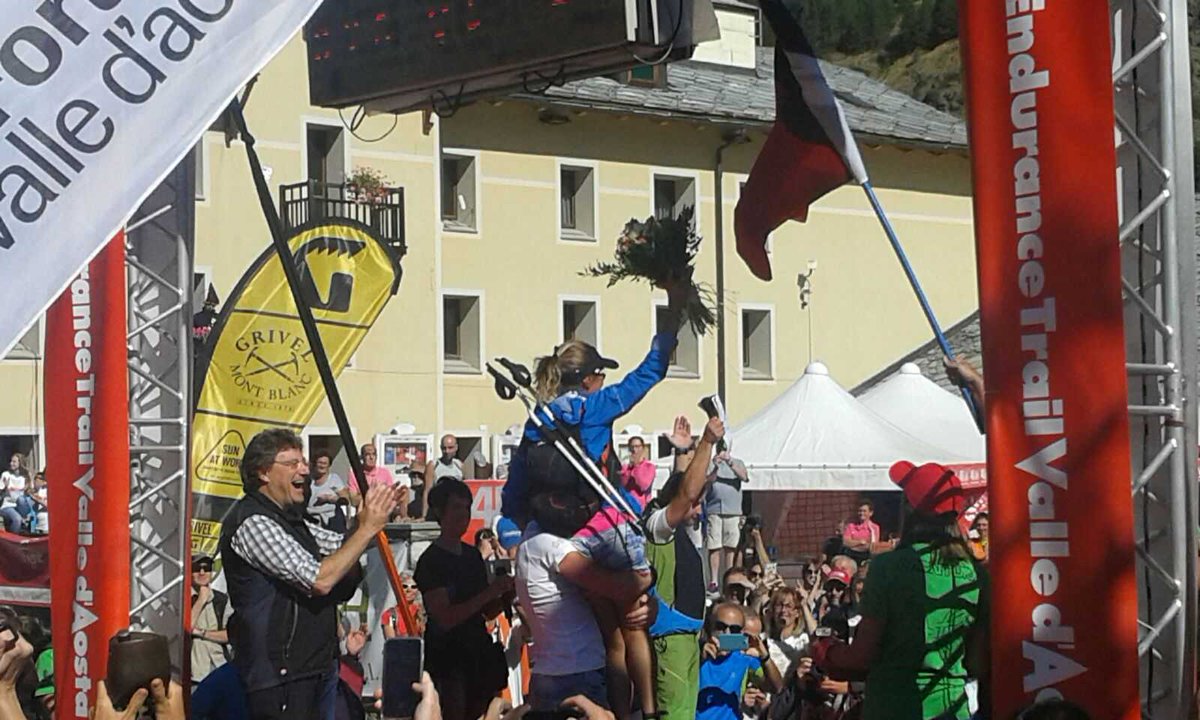 Francesca Canepa al traguardo di #Cogne... un'emozione unica #4k @4KVDA_TRAIL