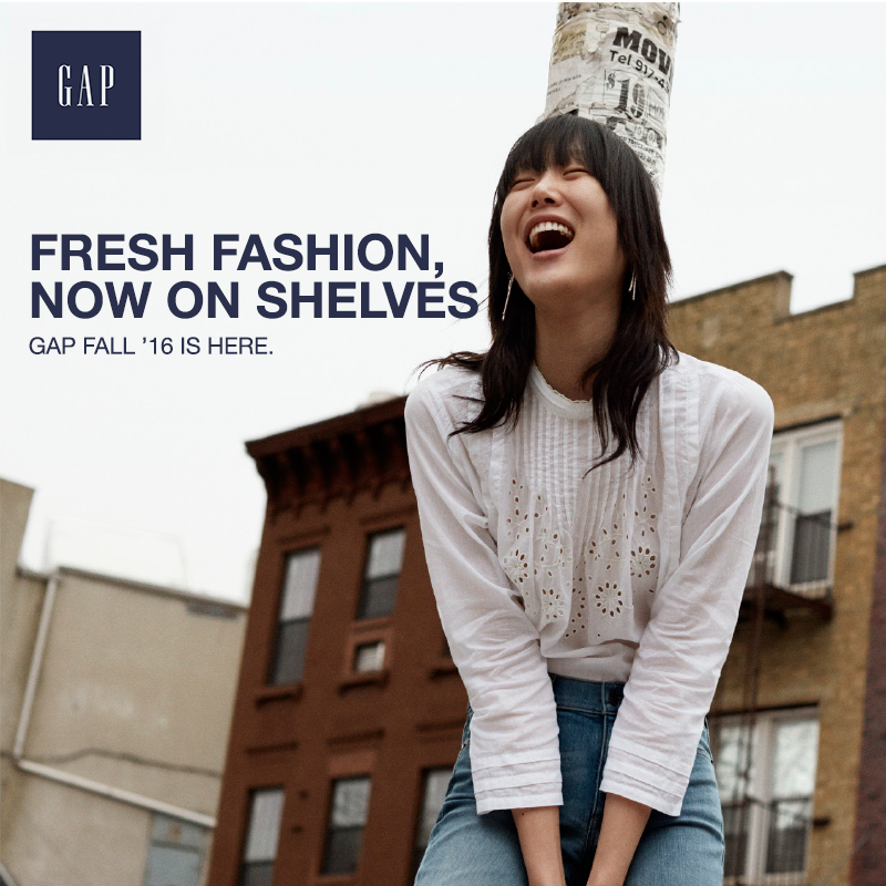 InfinitiMall's tweet photo. Have your fill of the latest @Gap #Fall16Collection. Head to the @Gap store today at Infiniti Mall.
#GapAtInfiniti https://t.co/9dcNHYrUFI
