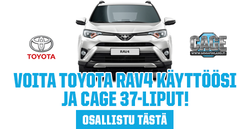 CAGEMMAFinland's tweet photo. Viimeinen tilaisuus voittaa Rav4 käyttöösi! https://t.co/tY0yFxQZJW
#CAGE36 tulokset: https://t.co/k38LBciC7C https://t.co/n5yS2bF3IQ