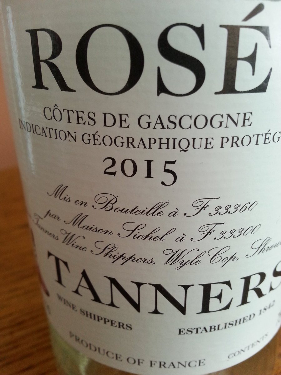 bestsmoothwines's tweet photo. Super #Summer #Rose @TannersWines #Cotes de #Gascogne fragrant wild strawberry beautiful #Beraut Blend @bsj.fm @BBC https://t.co/BNu1gWb1Mj