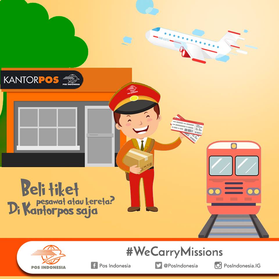 POS INDONESIA on Twitter: "Mau Beli tiket pesawat / kereta api? di