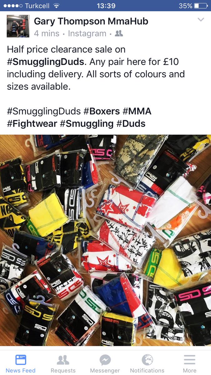 Why not treat yourself to some smuggling duds, that extra comfort while training 😉 contact Gary @_MMAHUB