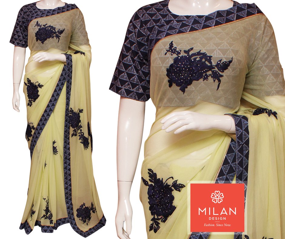 MilanDesign_'s tweet photo. #MilanDesigns presents #Badla and #EmbroideryMotif Designed Sarees. 
More @ https://t.co/UtL10qYtL3
#DesignerSaree https://t.co/1MGAebM8az