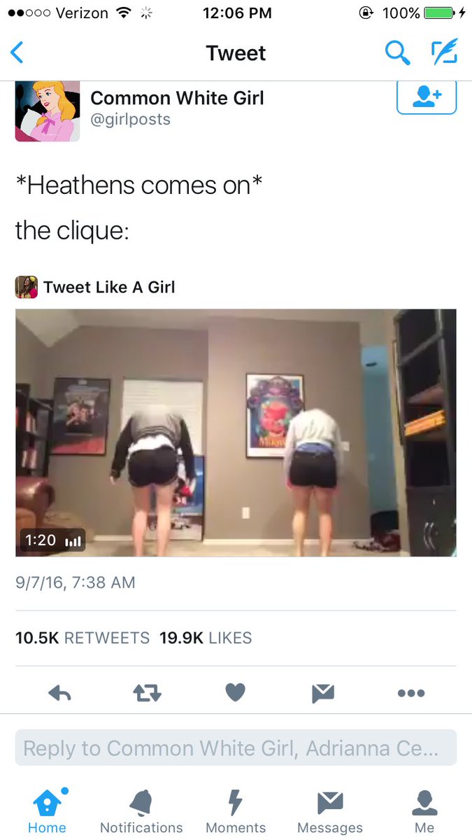 justanothertop's tweet image. Once again the clique has broken the internet by appearing on a Common White Girl page.