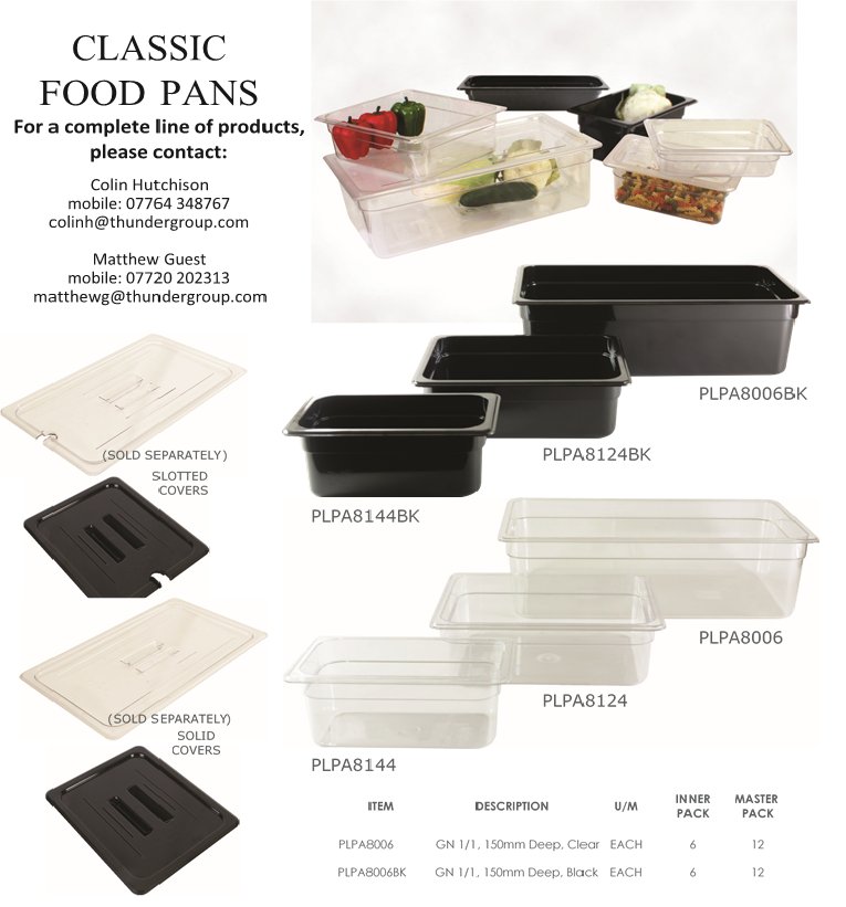 ThunderGroupUK's tweet photo. @ThunderGroupUK Our polycarbonate food pans now stocked in our Sheffield warehouse get in touch for dealers &amp; prices https://t.co/vhSZE7eftj