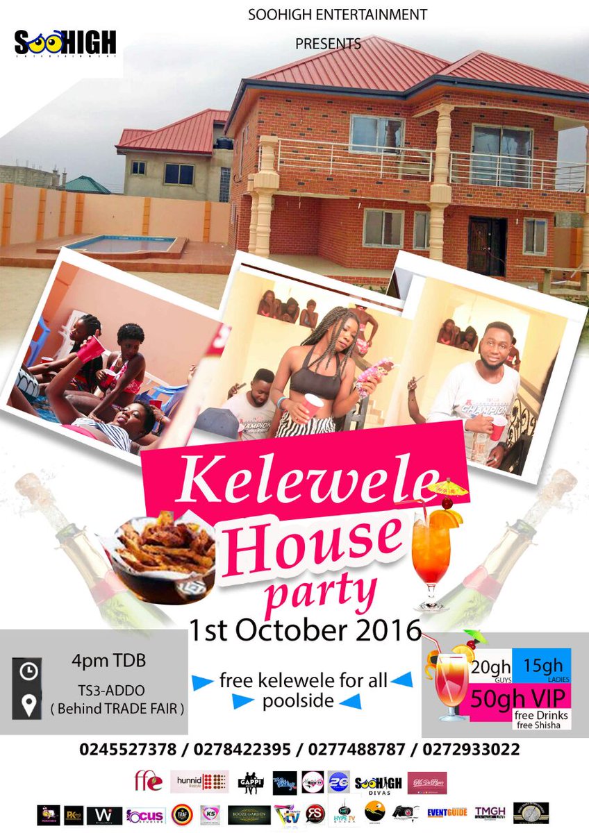 HipHypeGh's tweet photo. 1st ever #KeleweleHouseParty
To be held in ๐ฌ๐ญ
cme ave dope fun lyk nva bfr
Proudly brought to u by #soohighEnt https://t.co/dmXyG19yGK