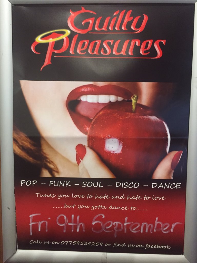 This Friday #guitlypleasures will be with us so get those dancing shoes on #band #Lewes #music #friday
