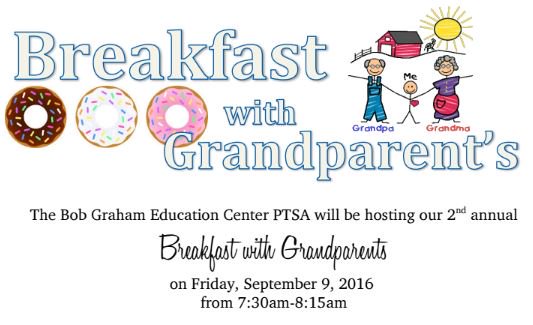 PTSA is hosting a Grandparents Breakfast this Friday! read more at bgecptsa.com/news