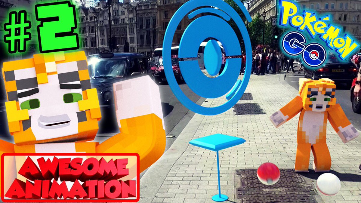 AAnimationShow's tweet image. See #stampy &amp;amp; #Ralph play #PokemonGO in Real Life in #London  &amp;gt;&amp;gt; bit.ly/2cBvrPN #minecraftAnimation