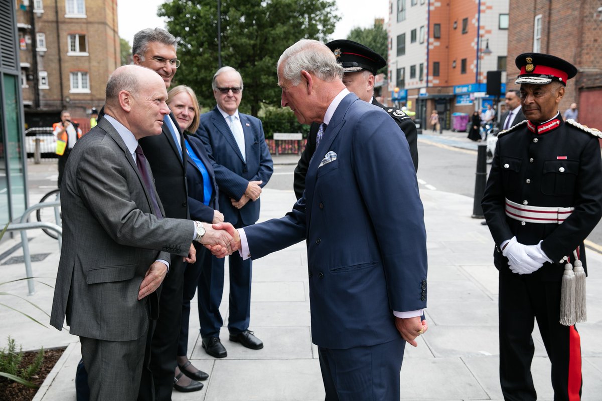 This morning the Prince of Wales re-opened Shadwell fire station in celebration of the Brigade's 150th anniversary.
