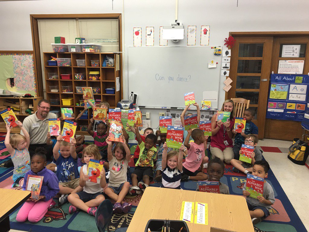 Our Kinders received new books from WQPT! Thank you so much!!!