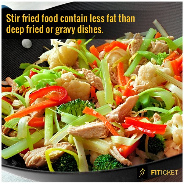 FiticketApp's tweet image. Eat smart and have stir fried or steamed food instead of fried, when you are out or travelling. #HealthTip #StaFit