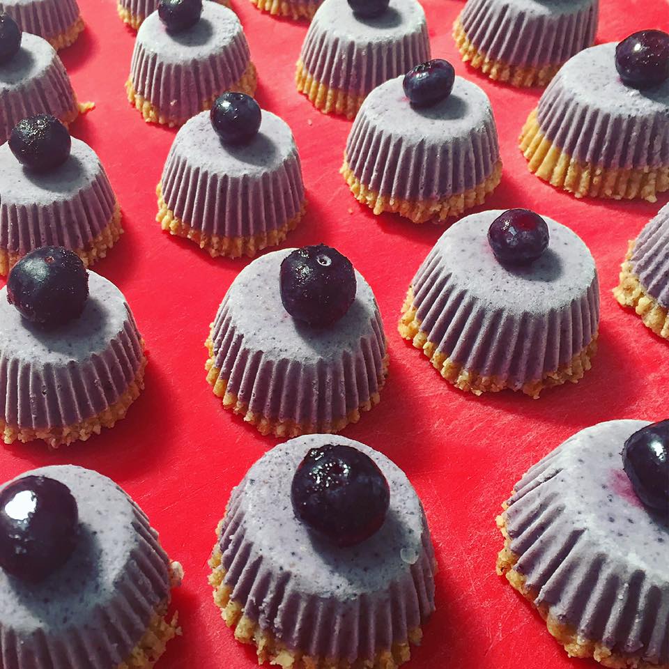 #vegan #blueberry #cheesecake bites - quick and simple #recipe: vegansociety.com/resources/reci…