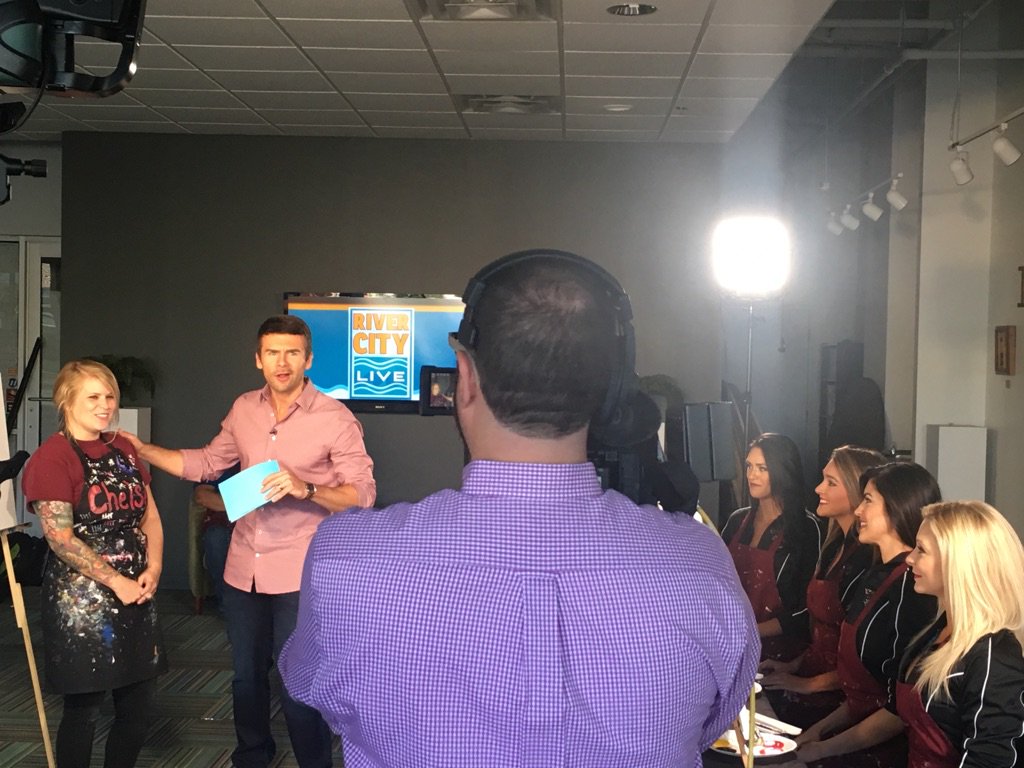 ROARoftheJags's tweet photo. Check us out on @rivercitylivetv this morning. #MOREROAR🐾 https://t.co/7Fb3ar8IJg