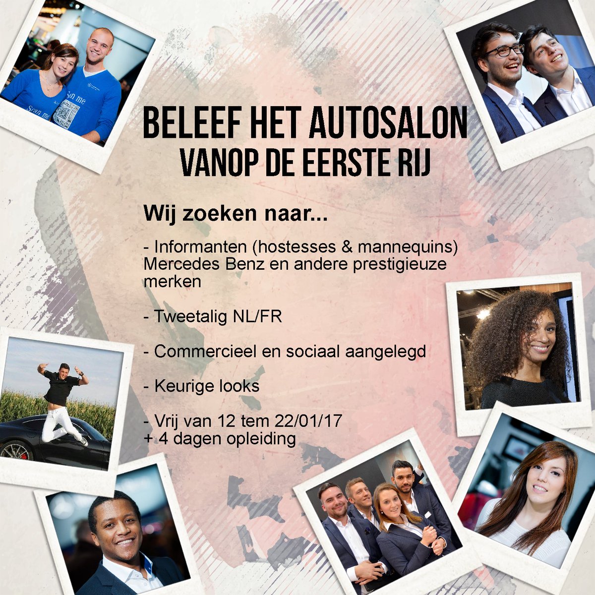 RaidAgency's tweet image. Brussels Motorshow recruitment has started and we are looking for new faces! 
contact: info@theraidagency.be