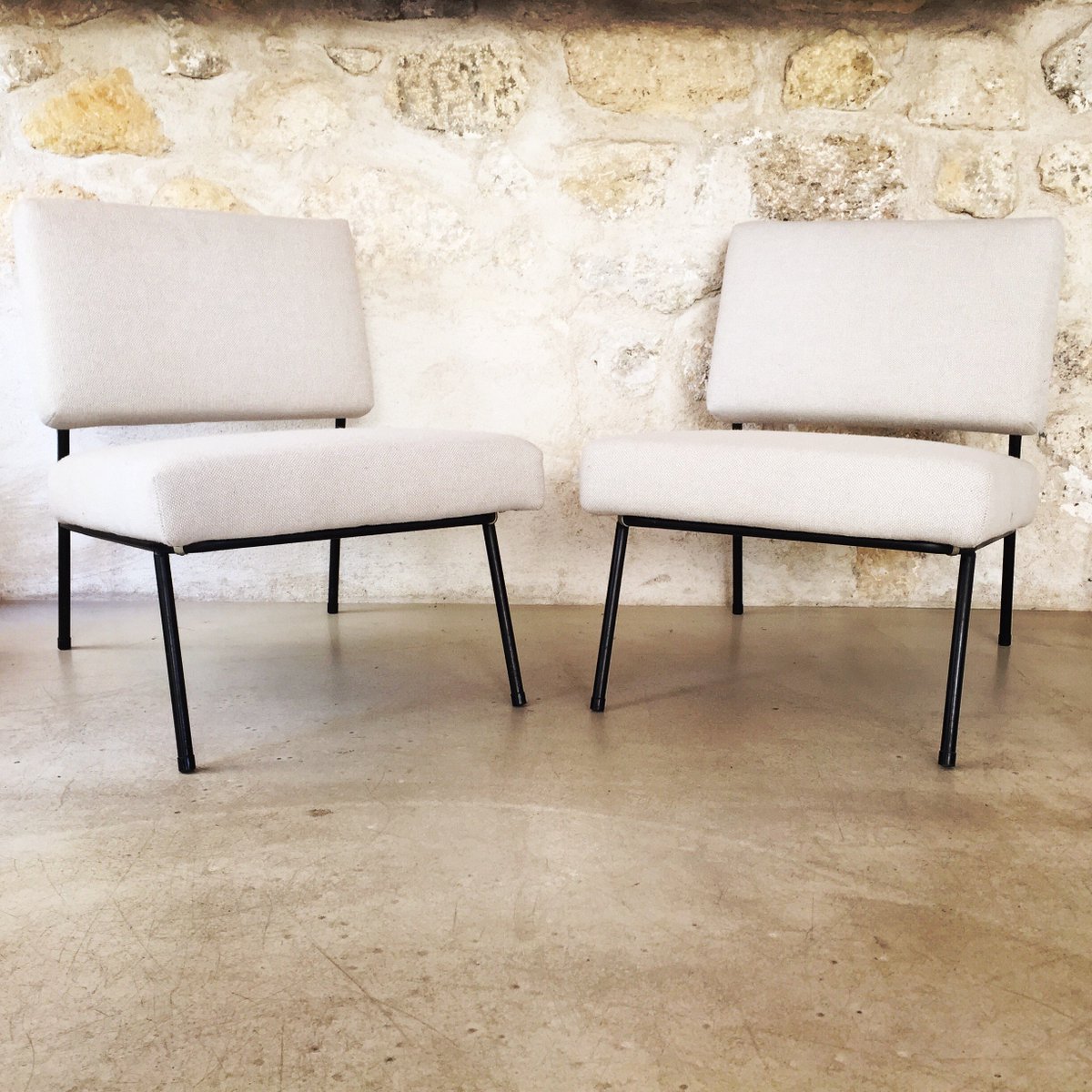 #Vintage #ForSale > pair of Pierre #Guariche easy chairs edited by #Airborne in the 1950s > sales@design-only.com