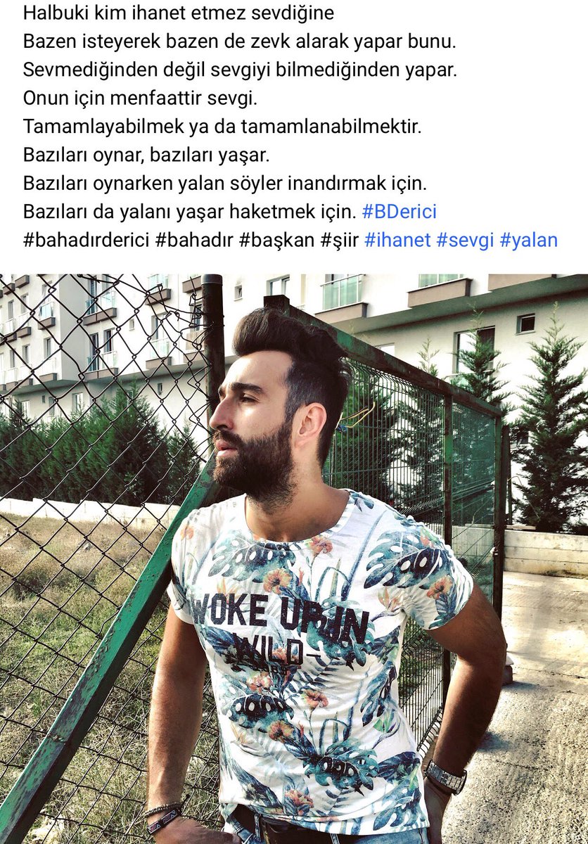 bahadirderici's tweet photo. Bazıları oynarken yalan söyler inandırmak için. Bazıları da yalanı yaşar haketmek için. #BDerici #bahadırderici https://t.co/EqlAkUAqNR