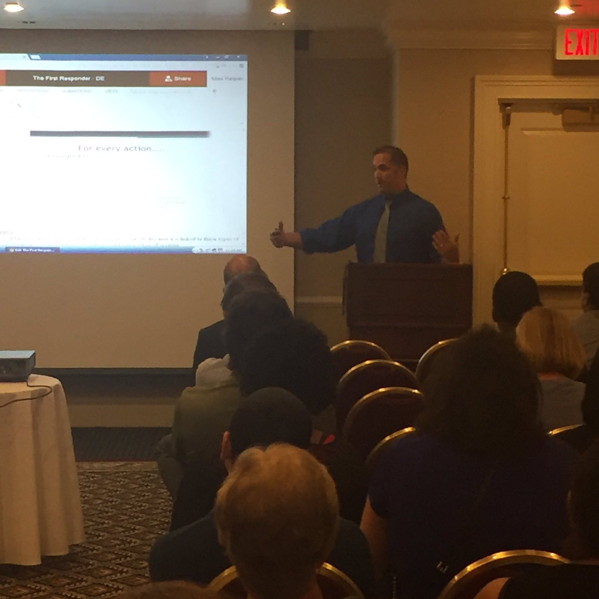 DeldigiKNOW's tweet photo. Surviving a cyber incident and living to tell the tale can be a resume builder for IT. Max Kieper #DECyberWS2016 https://t.co/78rzqYI8iG