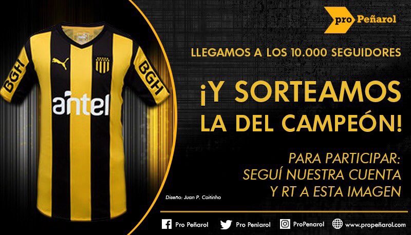 Recordamos que por los 10.000 seguidores estamos sorteando la camiseta oficial. Para participar RT y seguirnos.