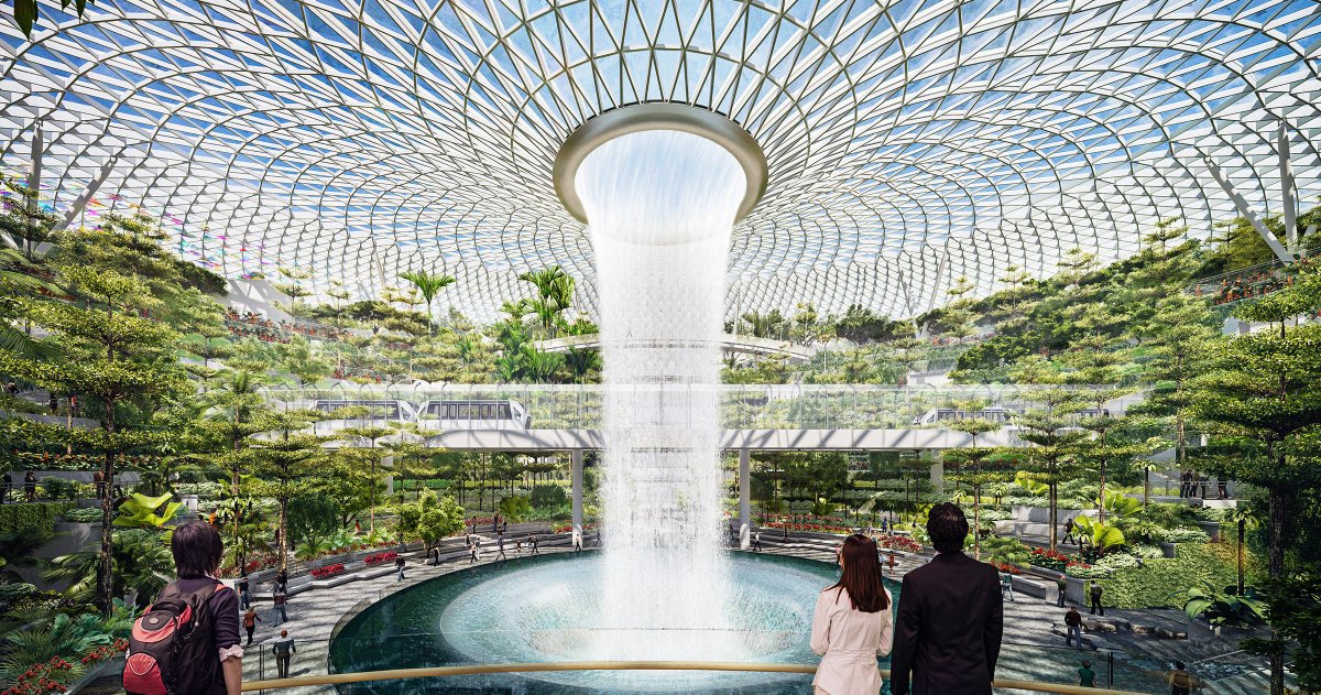Singapore’s Changi Airport will soon be home to the largest indoor waterfall on Earth: bit.ly/2c9Z6Oy