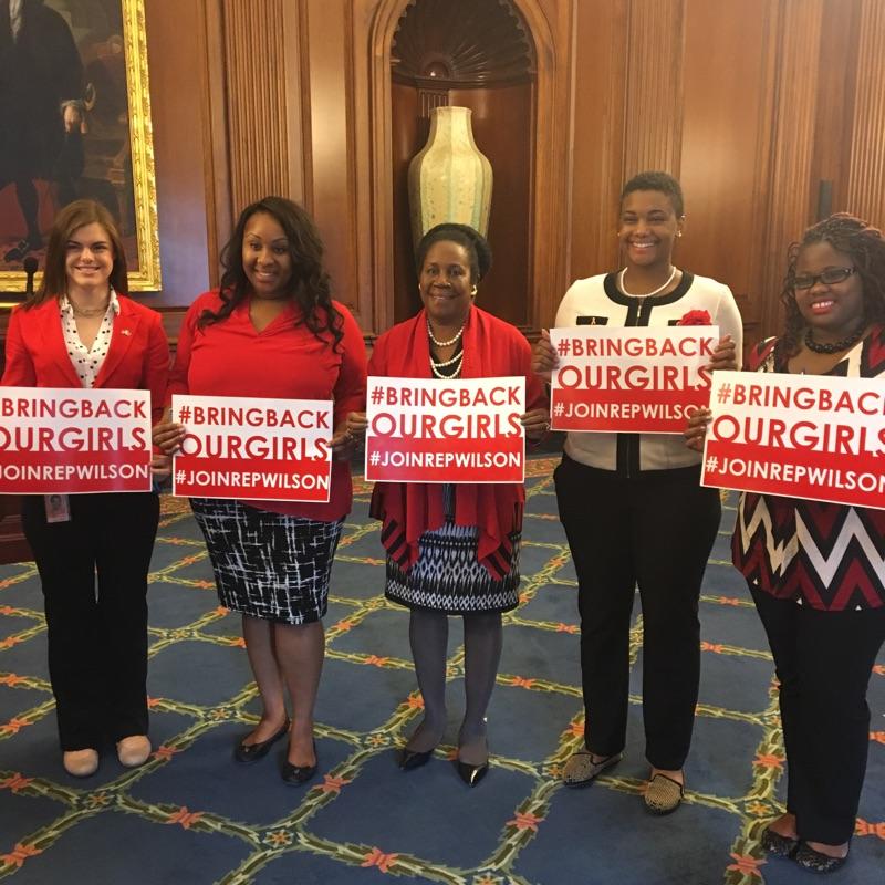 Interns #WearRedWednesday #BringBackOurGirls