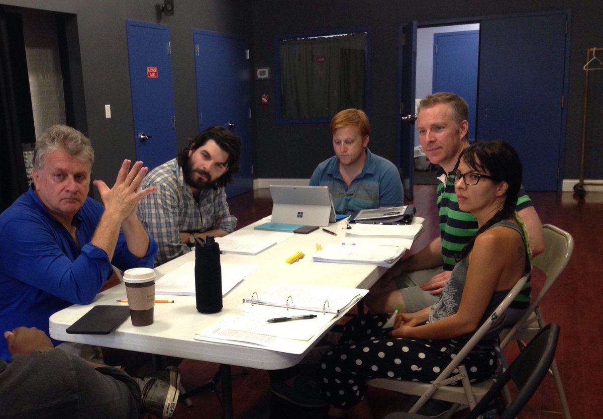 iatitheater's tweet photo. First rehearsal of Storage Locker. Who are they listening to? #storagelockerplay
https://t.co/s7Dqa8O93x https://t.co/RzseFEXmfr
