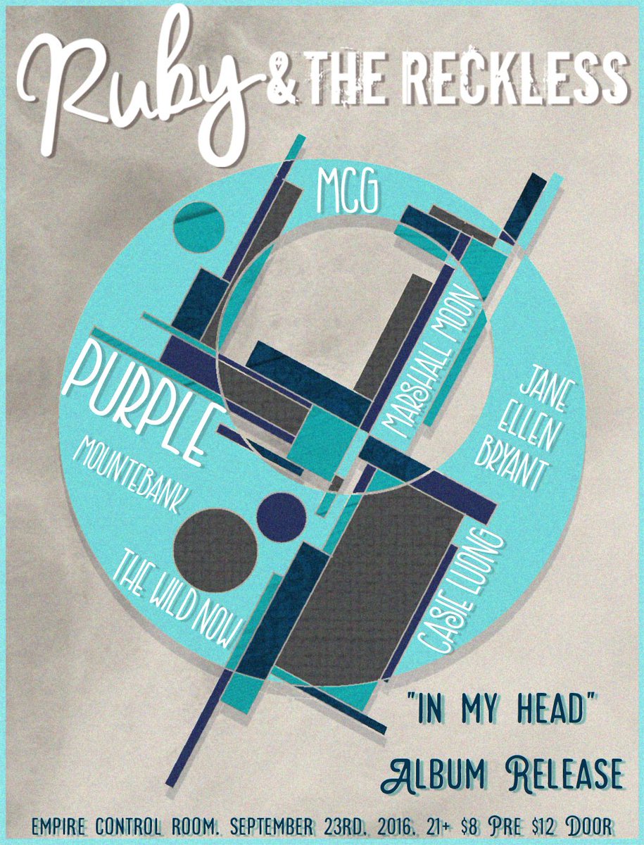 On 9/23 @rubyandreckless slay their album release party w a stellar lineup of TX bands! TIX: bit.ly/RubyRecklessRe…
