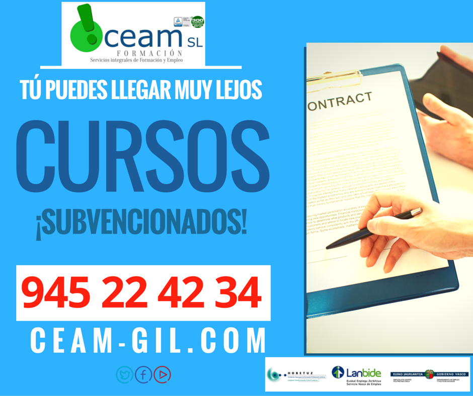 FORMACIÓN SUBVENCIONADA

· Adm. y gestión
· Informática y Comunicaciones
· Serv. socioculturales

#Cursos #Álava