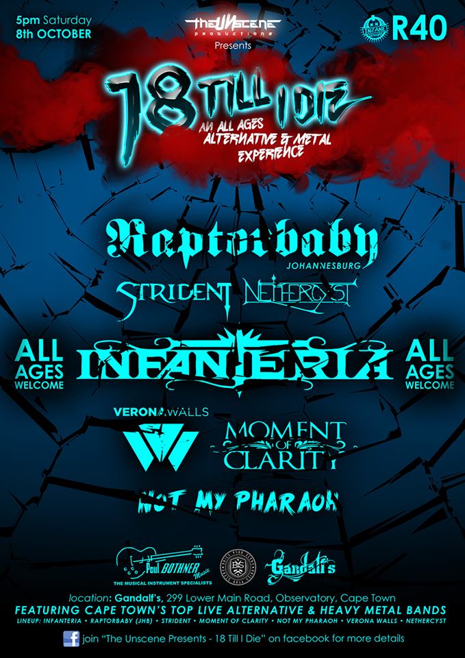 ARE YOU READY? \M/ | #theunscene #allages #18tillidieevent #metal #rock #music #southafrica tinyurl.com/zqwn6aw