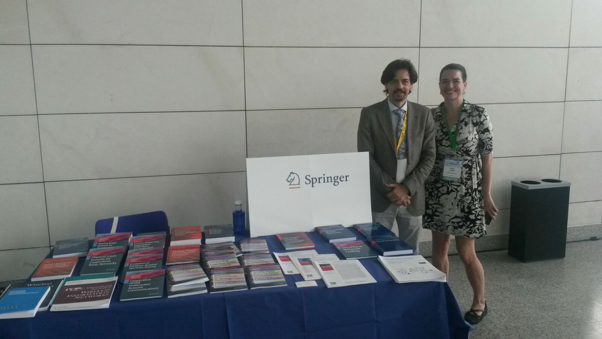 Thanks @Springer_Shop  for donating books to #PIMRC2016 best paper awards and volunteers!