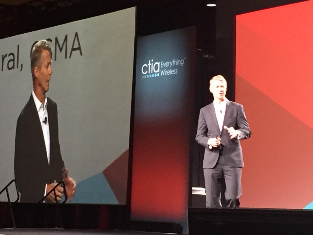 <a href="/MatsGranrydGSMA/">Michael S. Stegall</a> on stage at CTIA