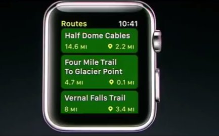 apple watch gps hiking