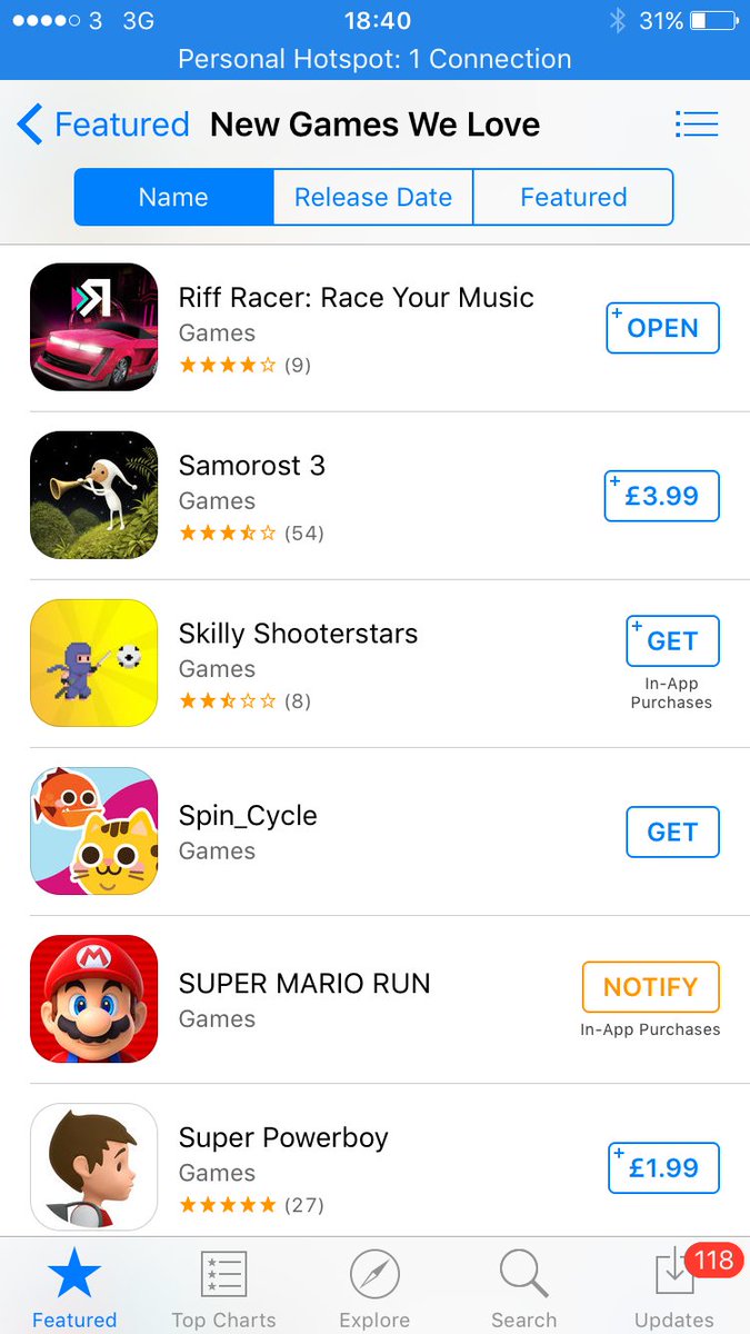 Nice to see Riff Racer on the same page as Super Mario Run :) #AppleEvent bit.ly/riffracer #indiedev #ios