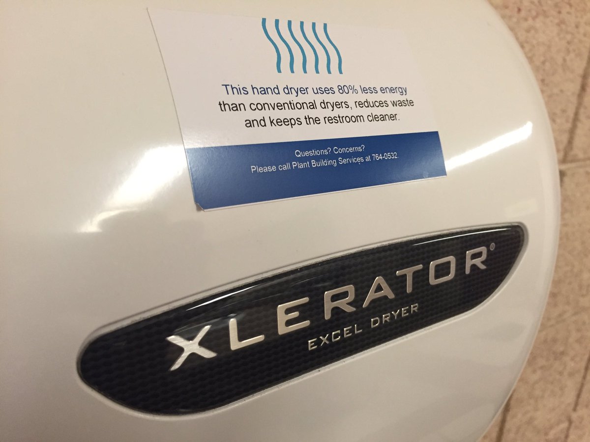 alexandertmills's tweet image. The name badge on this hand dryer has a carbon fiber inlay. #uselessTech