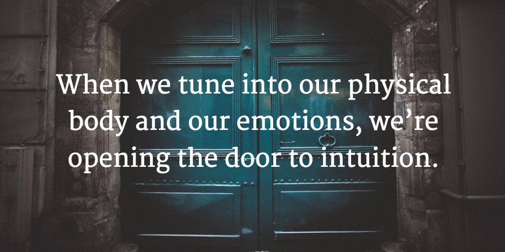 intuitionlife's tweet photo. When we tune into our physical body and our emotions, we’re opening the door to intuition. https://t.co/dvIDAQbGrR https://t.co/52bxeFzhlz