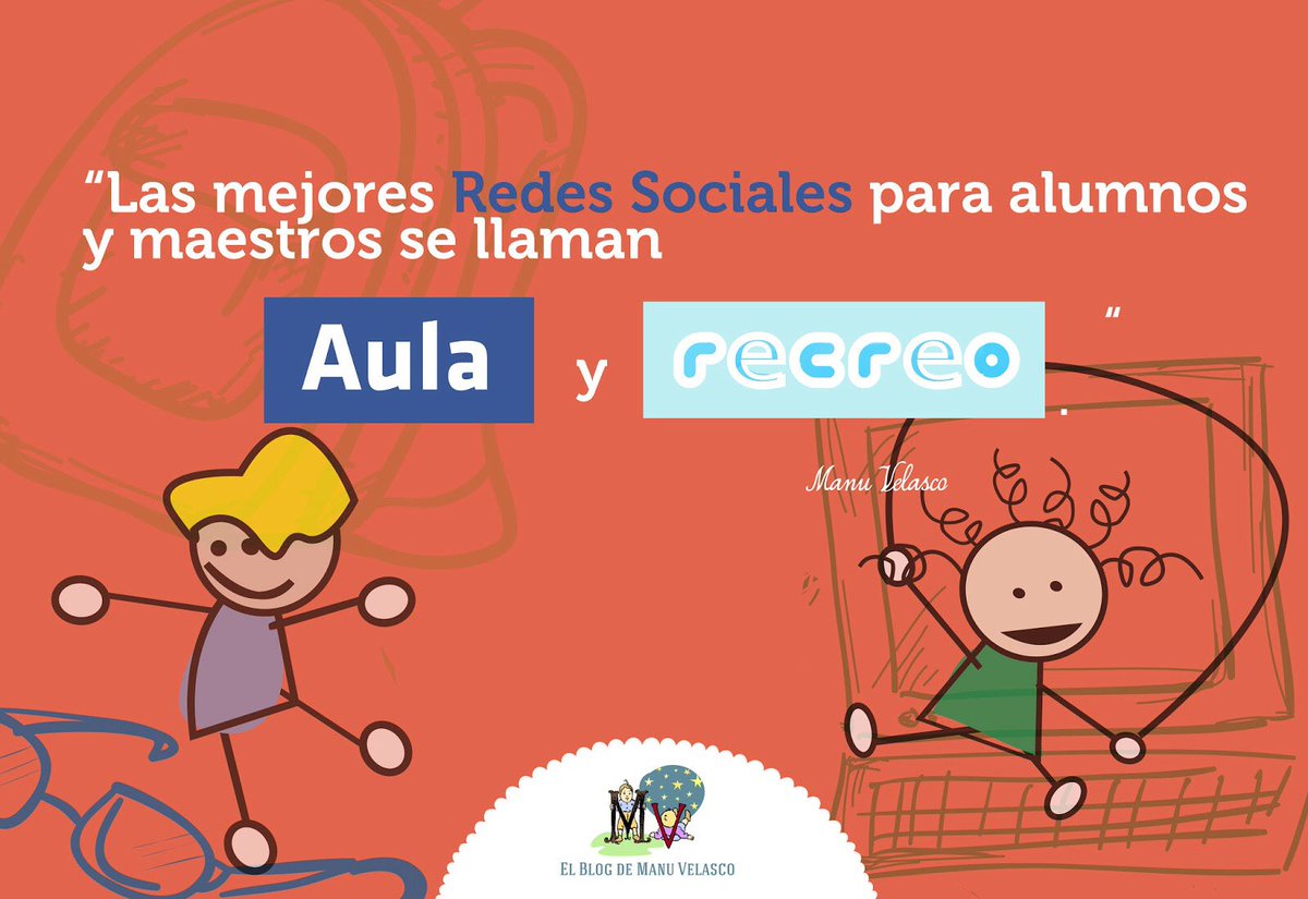 Manu___Velasco's tweet photo. Contamos con las  mejores redes sociales del mundo: Aula y Recreo. ¡Aprovechémoslas! https://t.co/dY1817LE4H https://t.co/1O4BWhCaZi