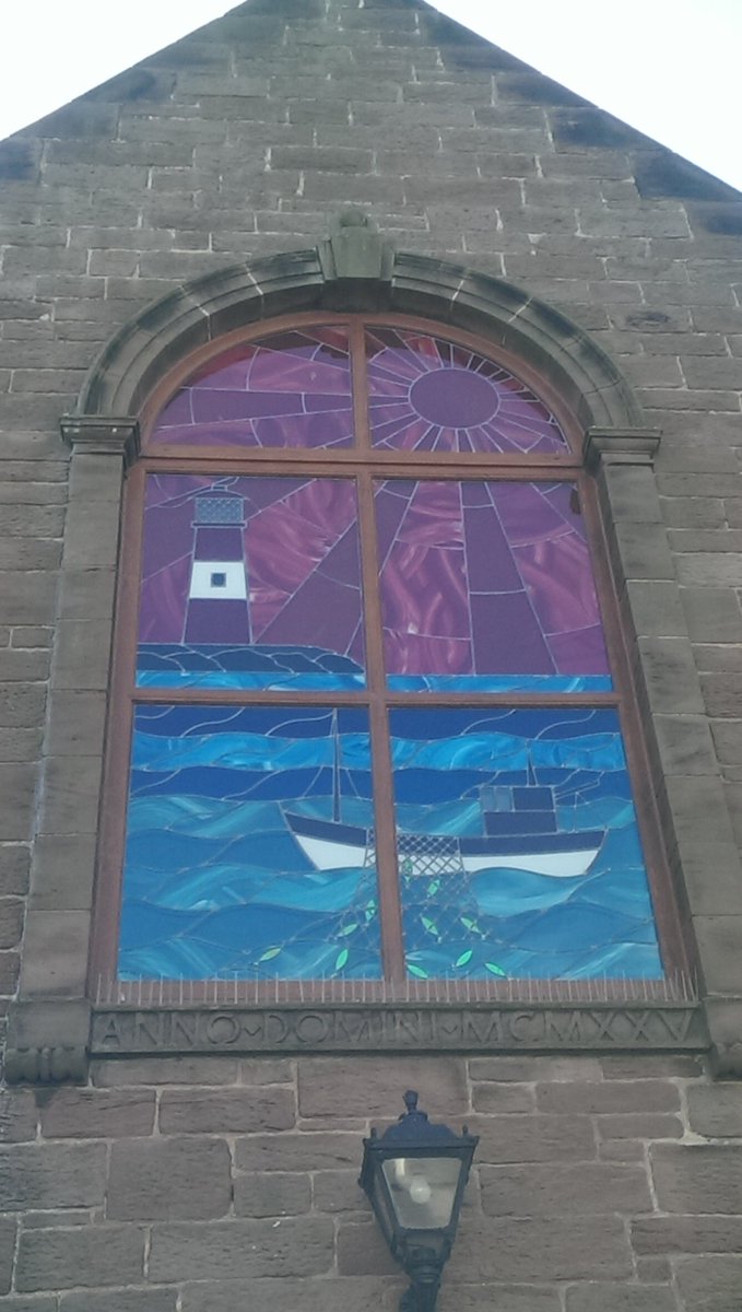 Stained glass window, Seahouses, Northumberland