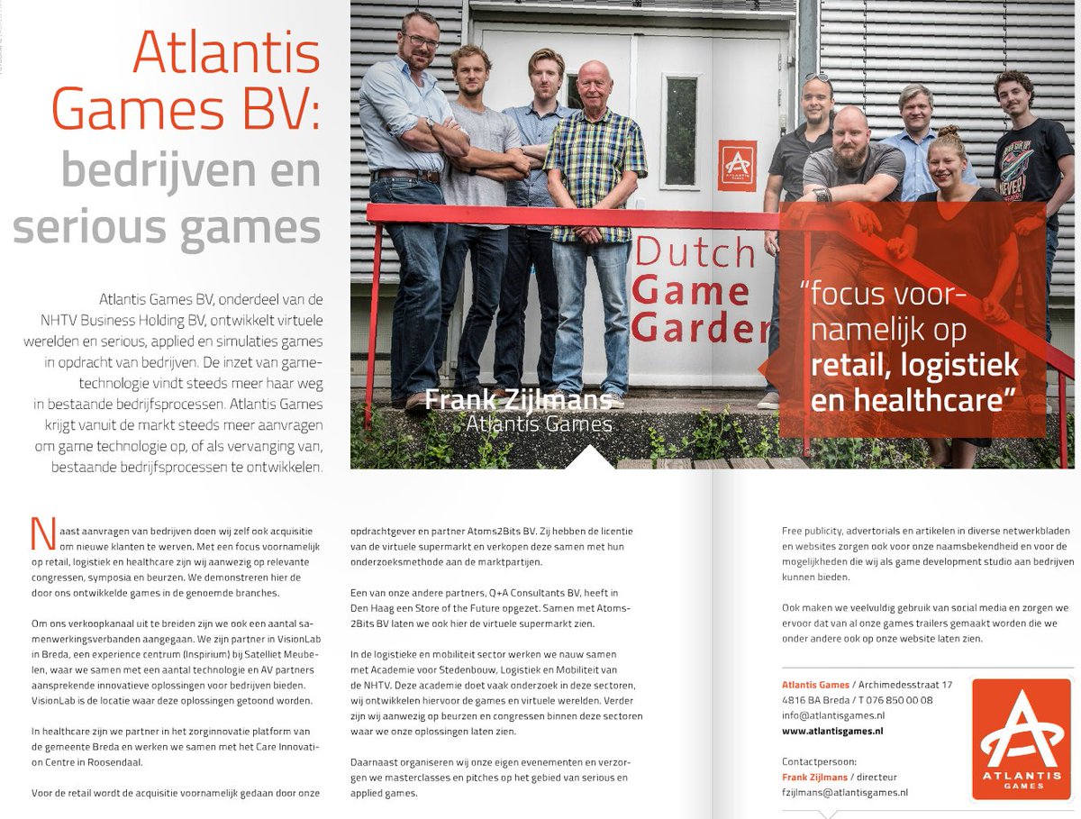Atlantis Games staat in het magazine <a href="/NetwerkBrabant/">Netwerk Brabant</a>! atlantisgames.nl/atlantis-games…