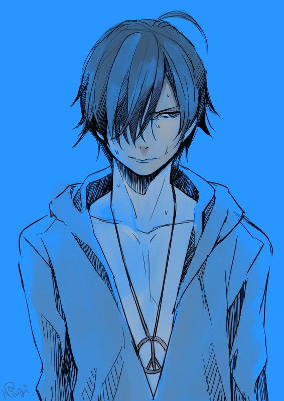 ナギ Pa Twitter 阿良々木暦 傷物語熱血篇をみたよ いつも描いている髪型なので手が慣れているのに眉毛が巻いていない違和感