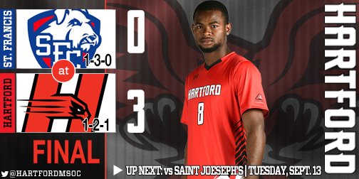 HartfordHawks's tweet photo. GREAT win for @HartfordMSOC tonight! The Hawks will be home again Tuesday vs. St. Joe's - see you there! #TakeFl16ht https://t.co/x0dNoB3wcx
