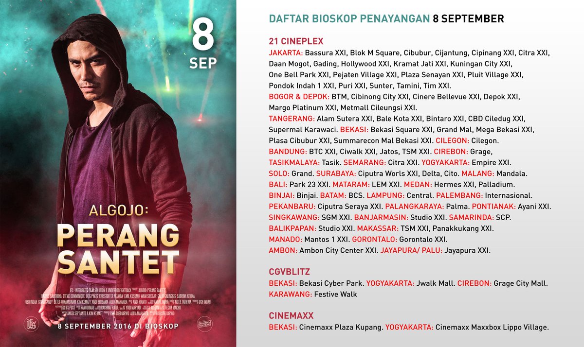 Hari Ini Nonton #AlgojoPerangSantet Di Bioskop!