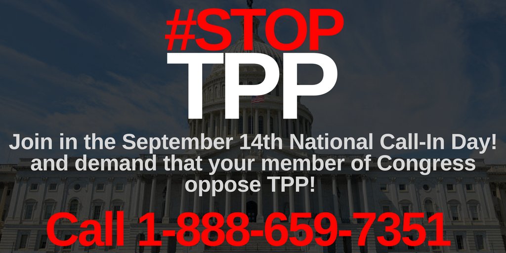 GTWAction's tweet photo. #TPP is NOT dead. Join this action to spread word to Congress that they must #StopTPP: https://t.co/tUq07WR8X2 https://t.co/xYCQHOACvv