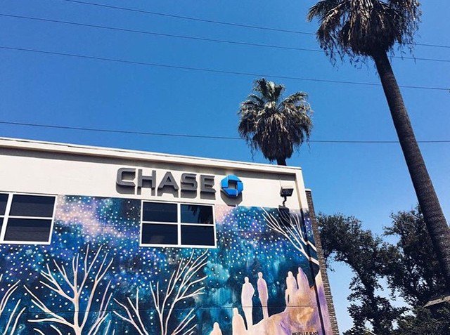 Come thru and check out <a href="/michelle_blade/">Michelle Blade</a>'s finished mural at the Chase Bank on 21st and Capitol Ave! PC: <a href="/corpshort/">Corporate Shorts</a>