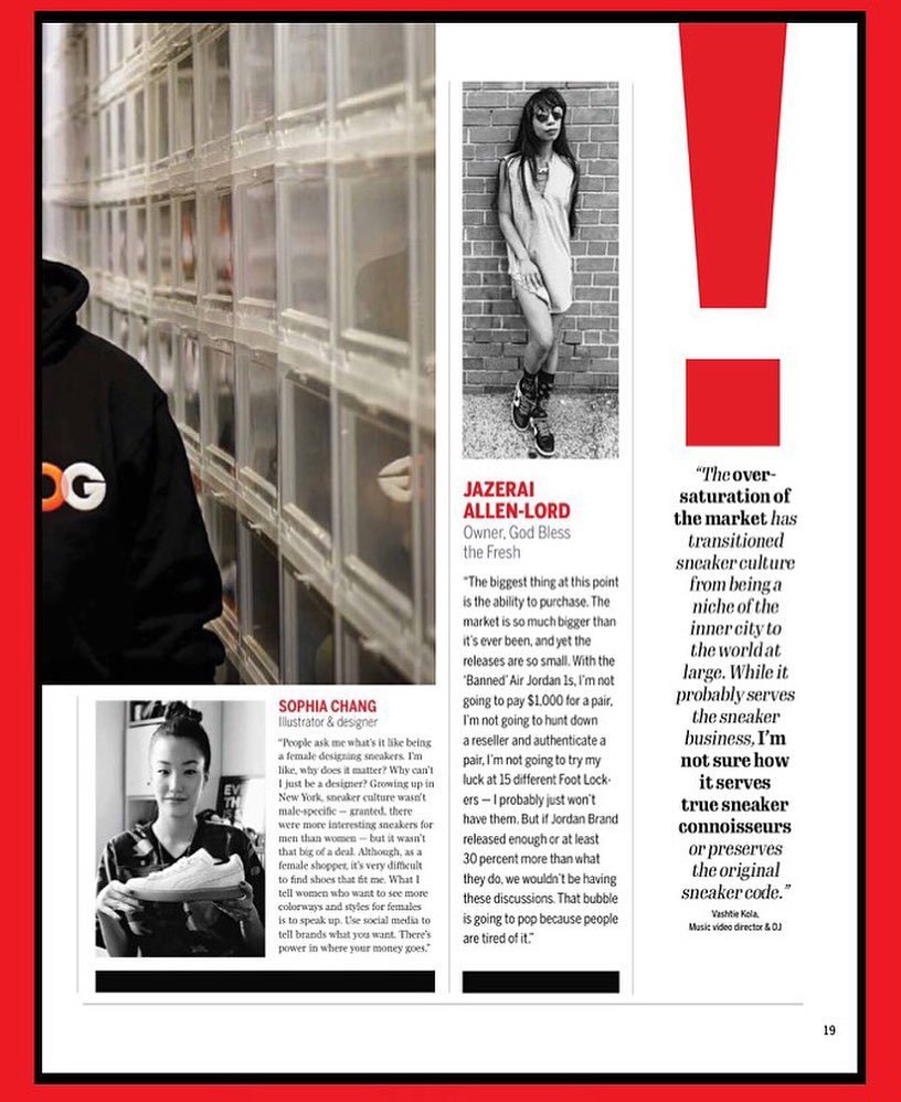 #GodBlesstheFresh is featured in this month's issue of @footwearnews! 🔑 ift.tt/2bZ6MX4