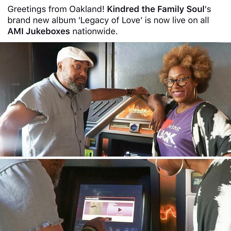 Kindredthefam's tweet image. Play our record on the jukeboxes with AMI courtesy of @viomobile