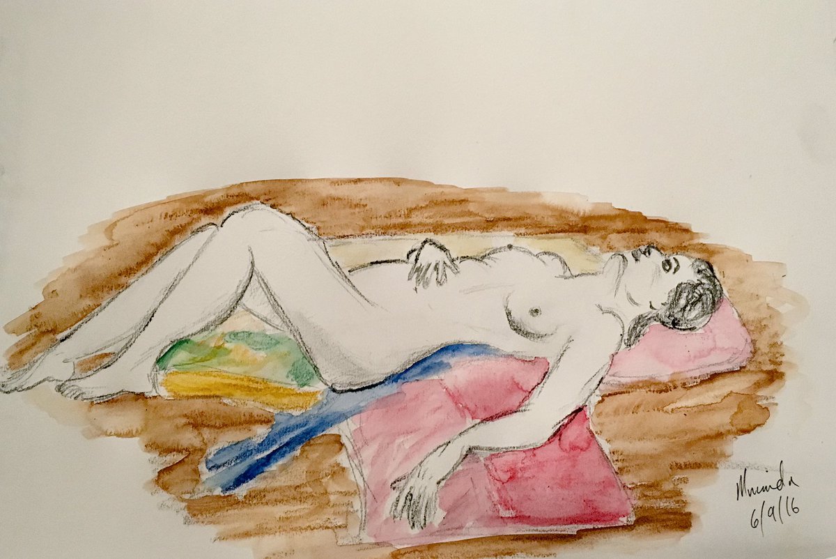TheSunNude's tweet photo. We love artwork of Miranda from Monday night's session - nice work @ClaphamBob https://t.co/imN0OPQfQt