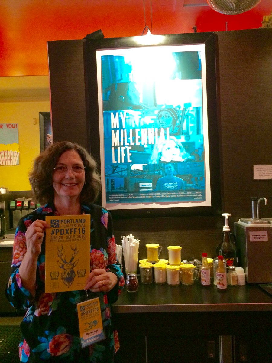 maureenjudge's tweet photo. Just back from Portland Film Fest. A wonderful experience. Thank you to @JoshLeake @jbwilke @PDXFFpodcast @MyMilLife https://t.co/GYzGjcfZk4