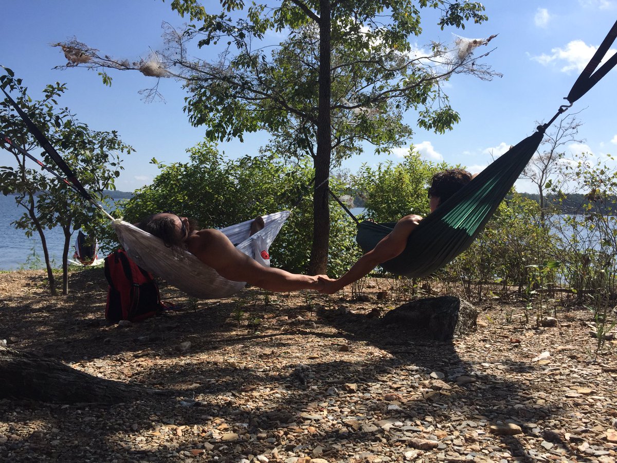 daydayKnucks's tweet photo. Winning the game of life with my best friend... 

#relationshipgoals #hammocklife #fnfadventour2 #lakeouachita https://t.co/Ce20UiJyd6