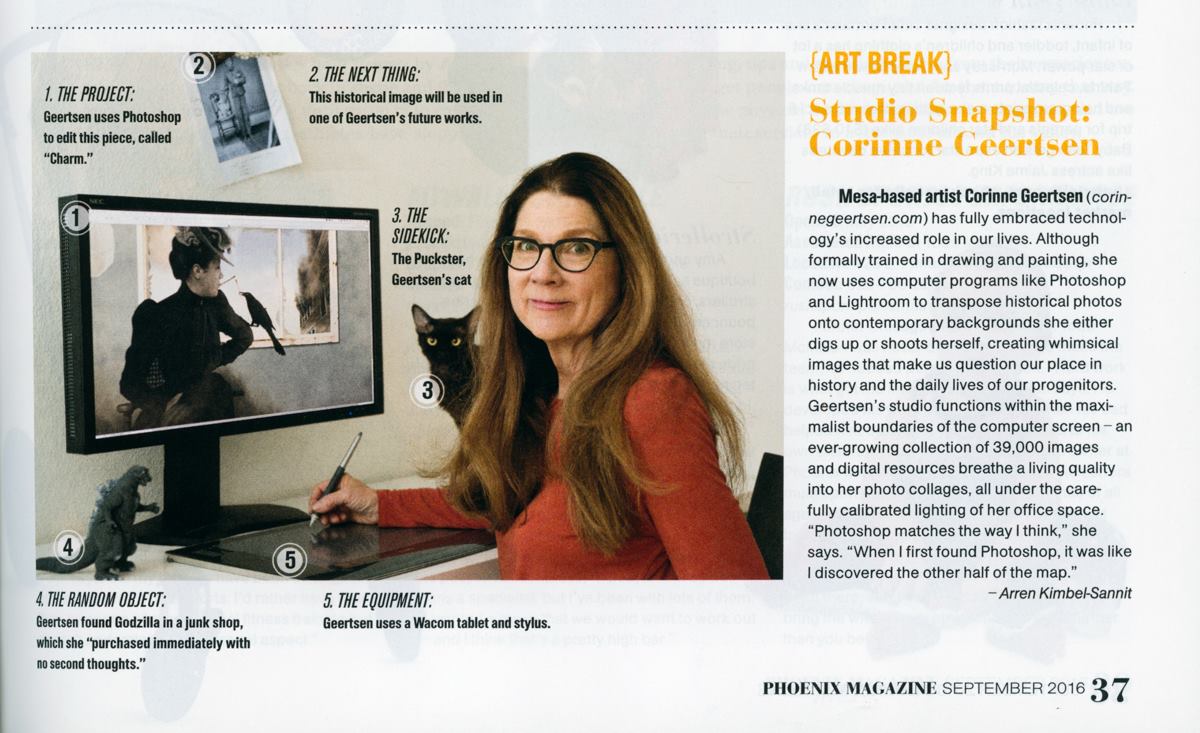 GebertArtAZ's tweet photo. The Artist Corinne Geertsen in her studio... https://t.co/82diKqVTaS
