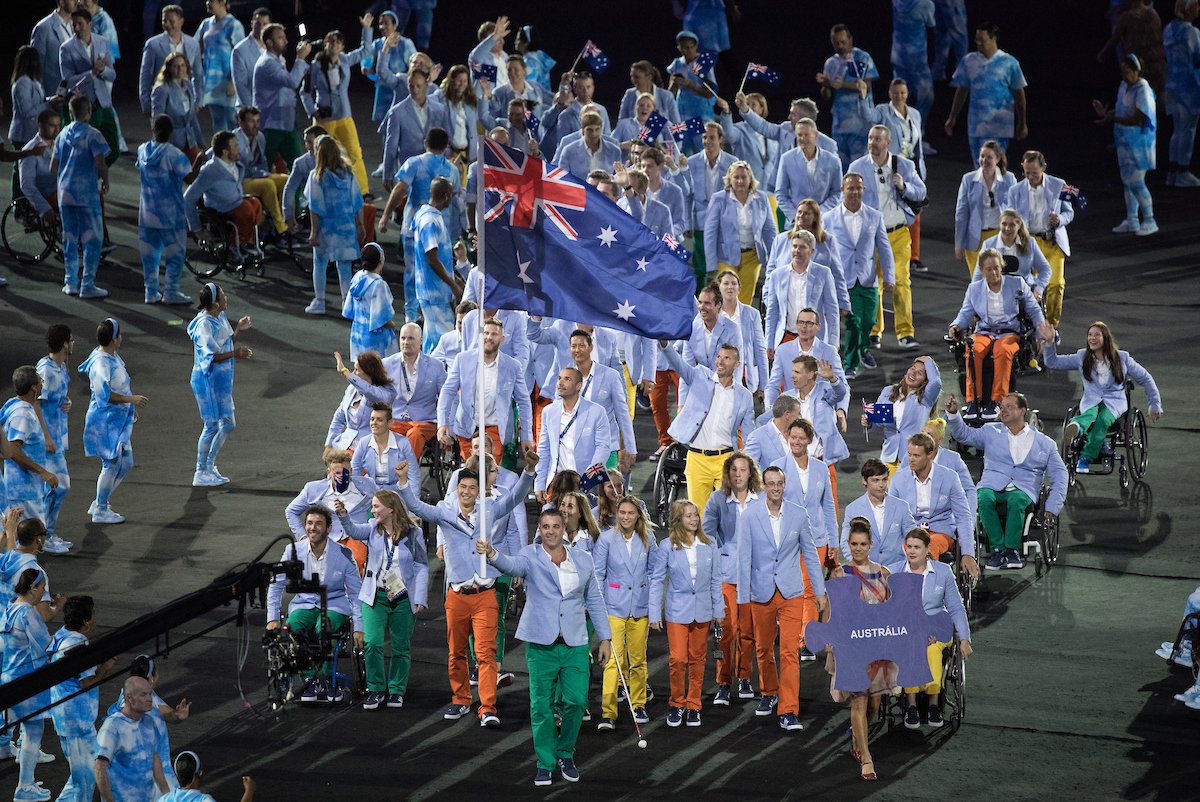 Paralympics's tweet image. .@AUSParalympics is in the house! #OpeningCeremony #Paralympics #Rio2016 @OISphotos